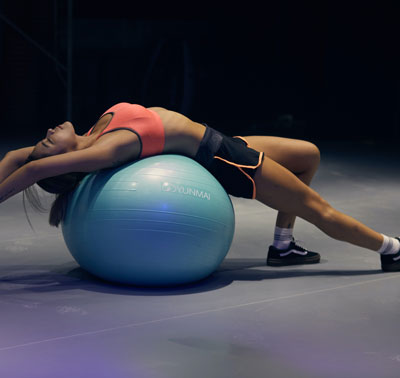 Picture of a girl stretching