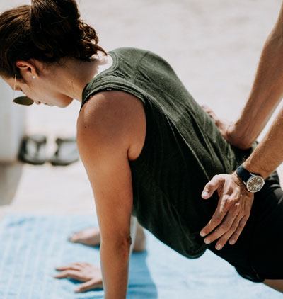 Picture of a person in physiotherapy session