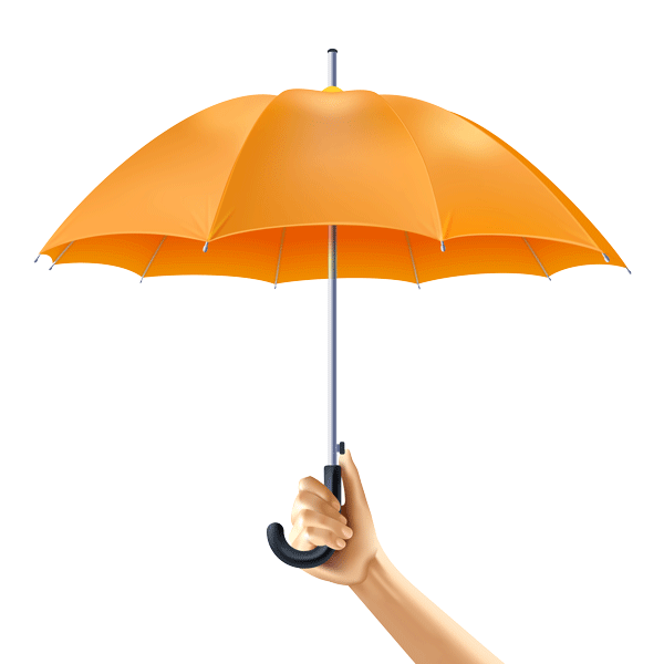 Image of umbrella to indicate the coverage of insurance for patients at Petkov Bodywork Therapy.